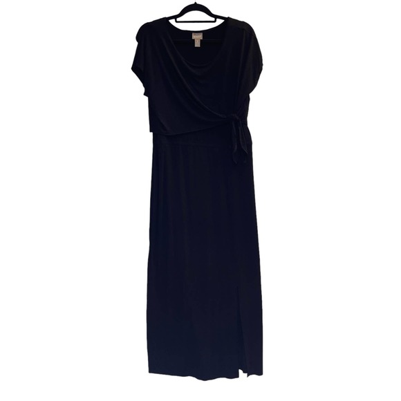Chico's Dresses Chicos 2 Maxi Dress Black Size Large Black Tie